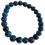 Bracelet Oeil de Tigre Bleu