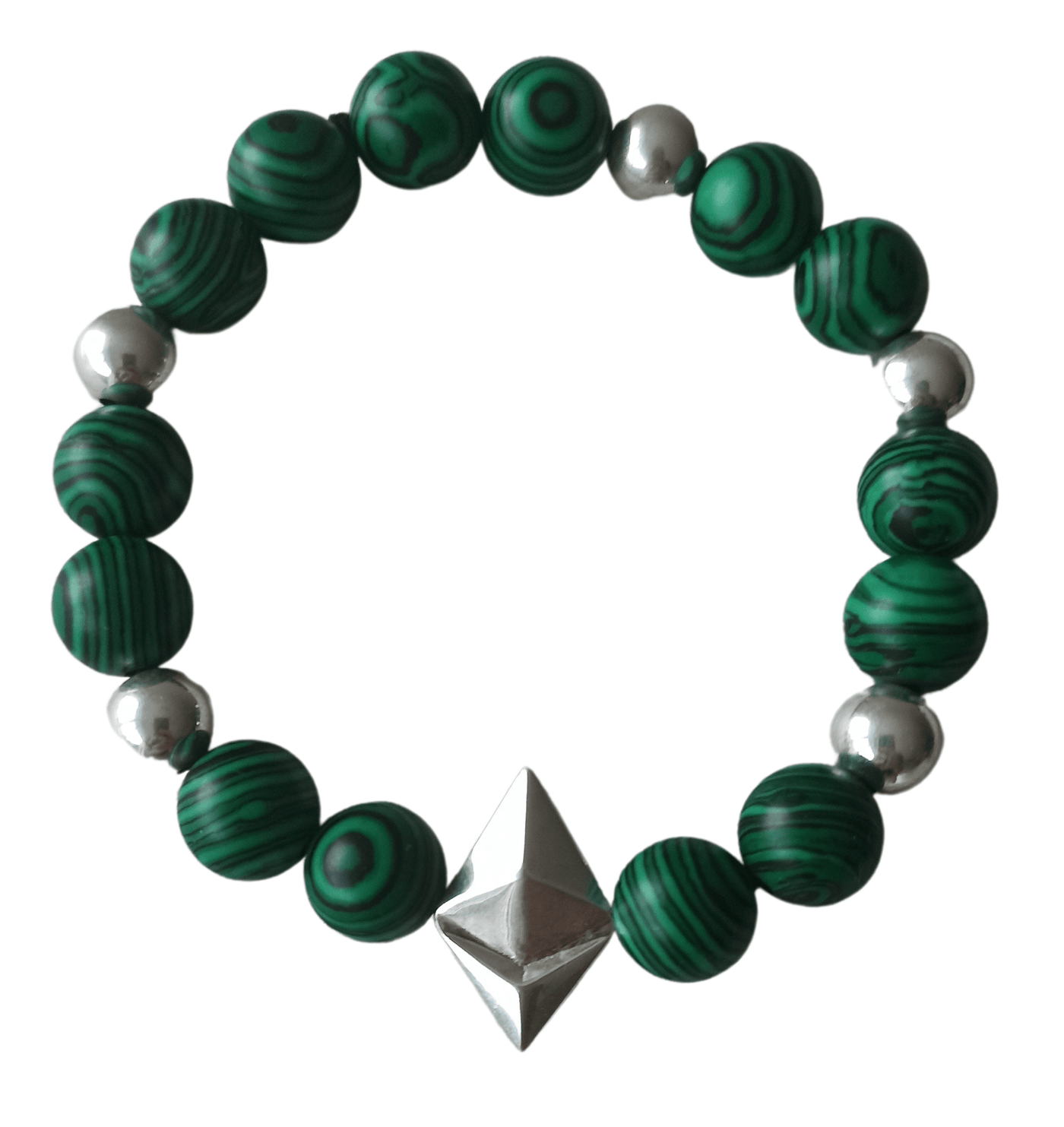 Bracelet Malachite Ethereum Personnalisé