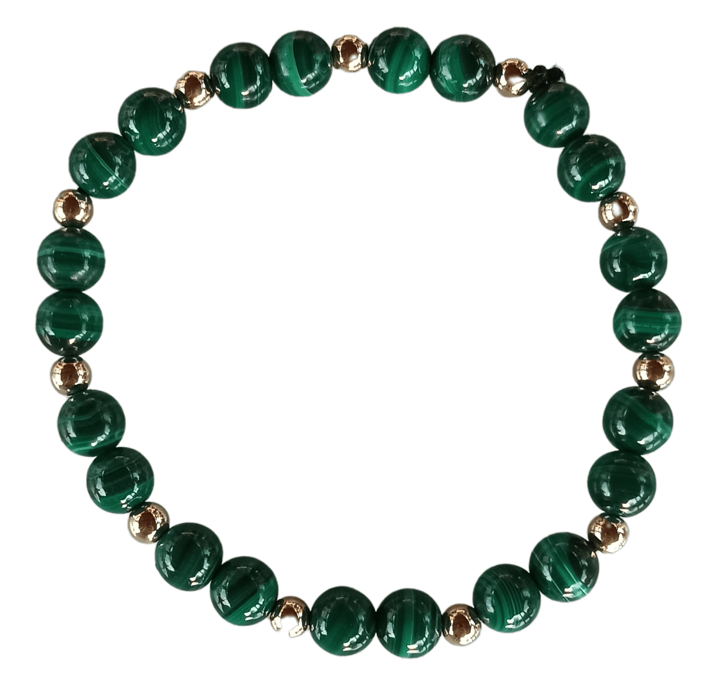 Bracelet Malachite Or